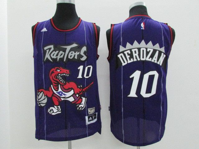 Men Toronto Raptors 10 Derozan Purple Adidas NBA Jerseys